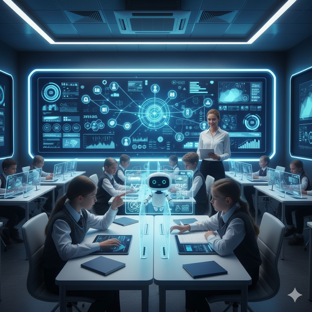 حل مشکلات آموزشی با هوش مصنوعی در مدارس هوشمند