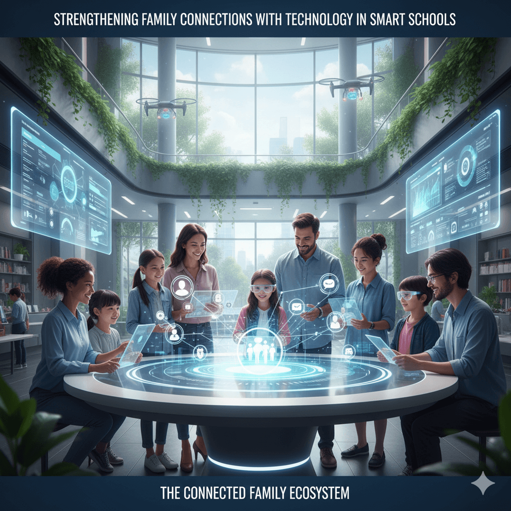 تقویت ارتباطات خانوادگی با فناوری در مدارس هوشمند
